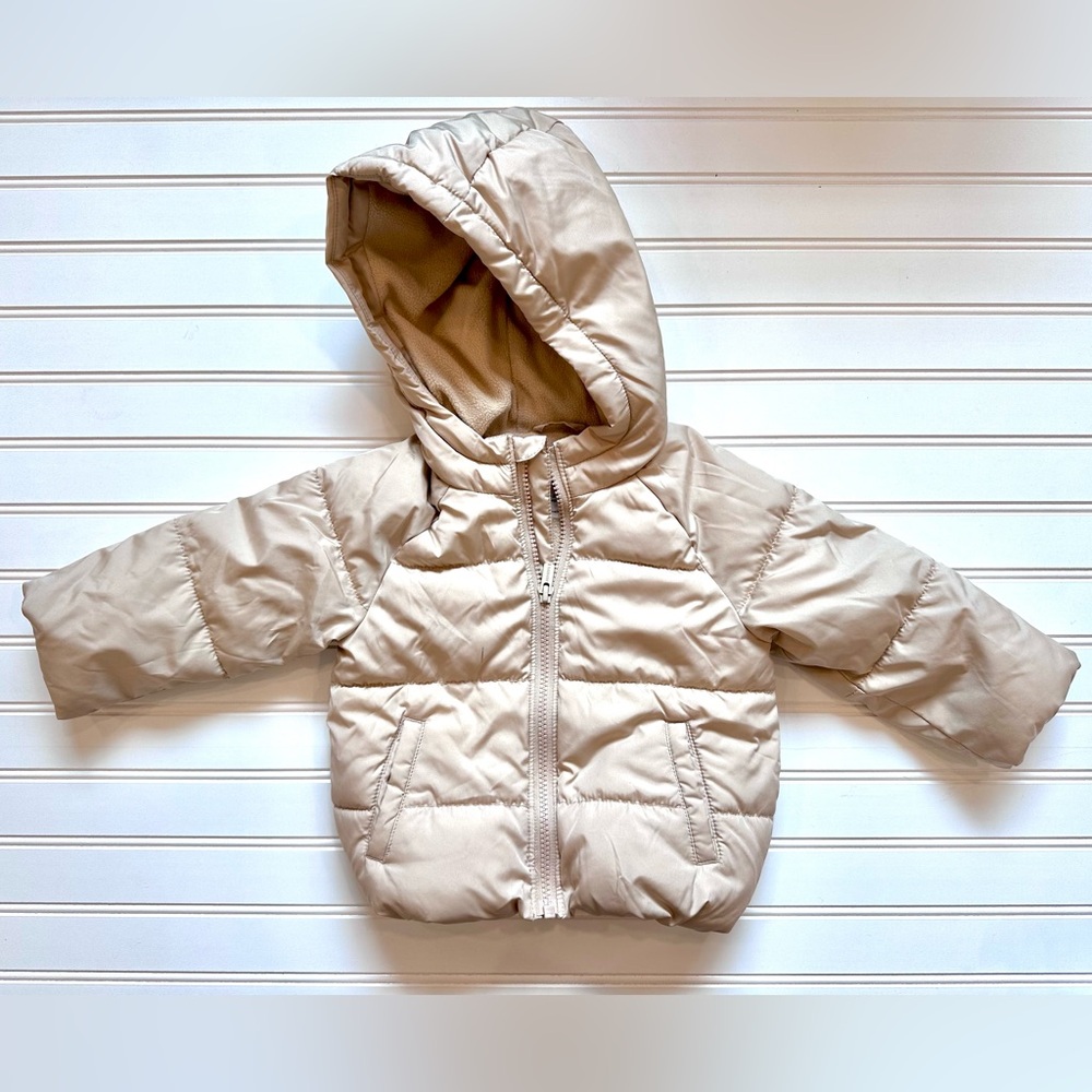 Old Navy - Insulated Puffer hooded jacket beige
